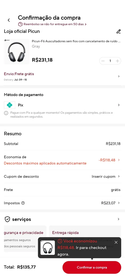 Imagen na descrição da promoção