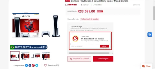 Imagem na descrição da promoção