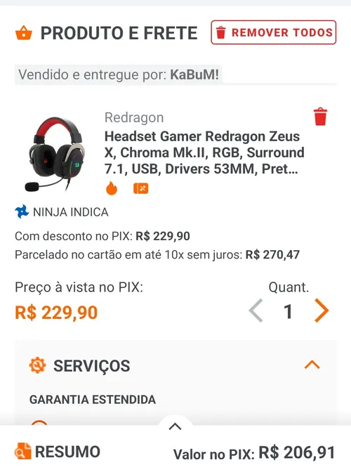 Imagem na descrição da promoção