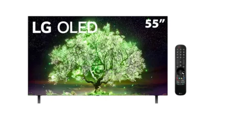 Smart TV 55" LG 4K OLED 55A1 Dolby Vision IQ, Dolby Atmos, Inteligênci