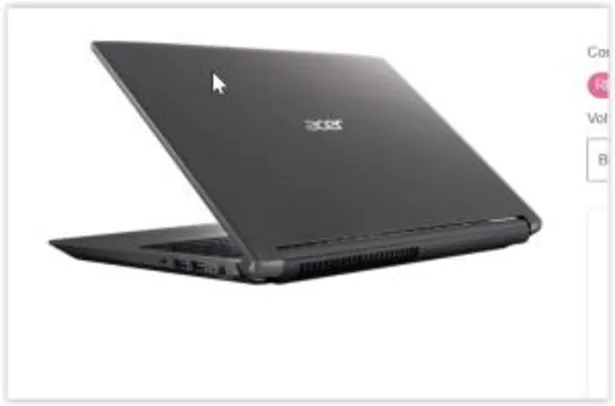 [Reembalado] Notebook Acer Aspire A315-41G-R21B AMD | R$ 2565