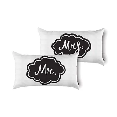 Kit Com 2 Capas Para Almofada Mr&Mrs Belchior Uniq