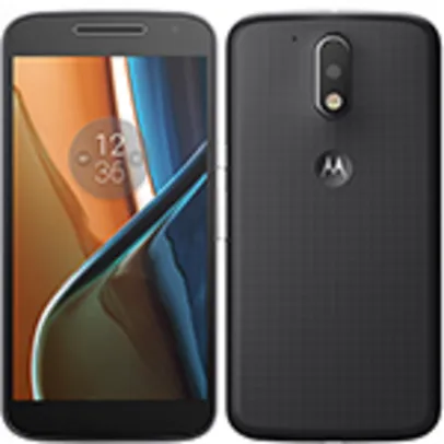 Smartphone Motorola Moto G 4ª Geração, Dual Chip, Preto, Tela 5.5", 4G+WiFi, Android 6.0, 13MP, 16GB, TV Digital