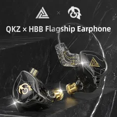 Fone de ouvido - QKZ X HBB , IEM HIFI, assinatura basshead - AliExpress