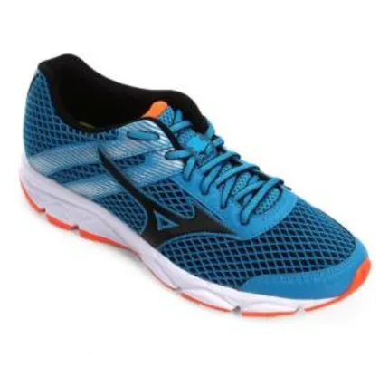 Tênis Mizuno Strike 2 N Masculino - Azul e Laranja - R$160