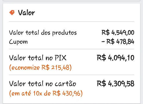 Imagem na descrição da promoção