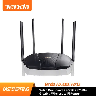 Roteador sem fio ax3000 (ax12), wi-fi, gigabit, banda dupla 2.4g, mbps, repetidor de sinal externo