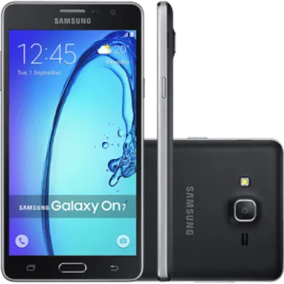 [Sou Barato] Smartphone Samsung Galaxy On 7 Dual Chip Android 5.1 Tela 5.5" 8GB 4G Câmera 13MP - Preto por R$ 680