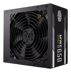 Fonte Atx 650w Cooler Master Mpe-6501-acaaw-bbr 80+bronze Cor Preto