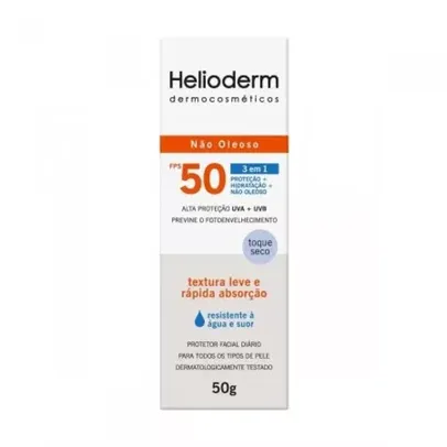 Protetor Solar Helioderm Suncare FPS 50 Facial com 50g