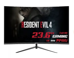 Monitor Gamer SuperFrame Precision, 23.6 Pol, Curvo, Full HD, 1ms, 144Hz, HDMI/DP, SFP2415 FHD