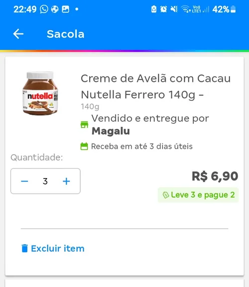 Imagem na descrição da promoção