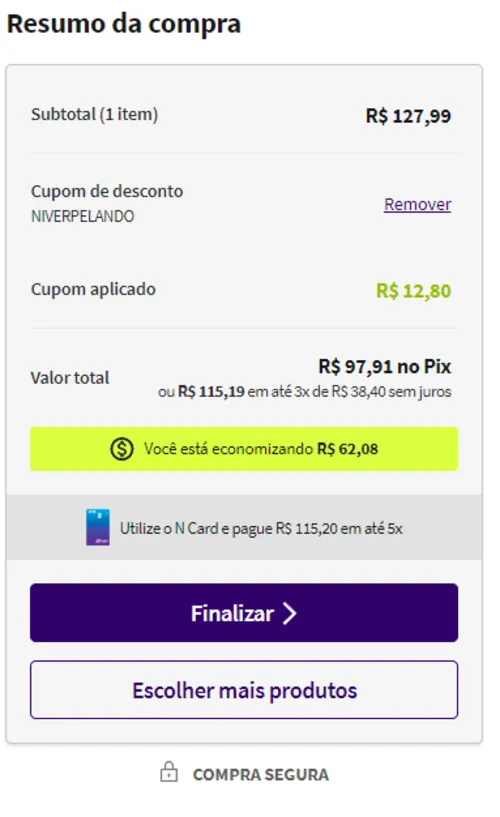 Imagem na descrição da promoção