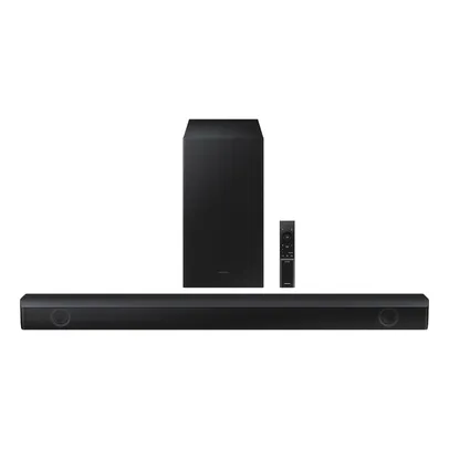 Soundbar Samsung HW-B555, com 2.1 canais, Bluetooth e Subwoofer sem fio