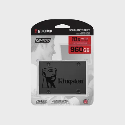 [Internacional] Ssd kingston A400 960GB sata leitura 500MB/S gravação 450MB/S - SA400S37/960G