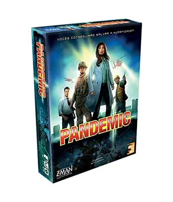 [Prime] Pandemic, Galápagos Jogo Cooperativo para Família, 2 a 4 jogadores, 45 min