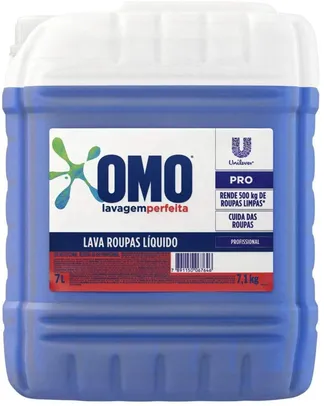 [Prime] Detergente Líquido OMO Profissional Lavagem Perfeita 7L | R$51