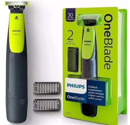 Aparador de Pelos Philips Oneblade QP2510/15 Bivolt - Verde e Cinza