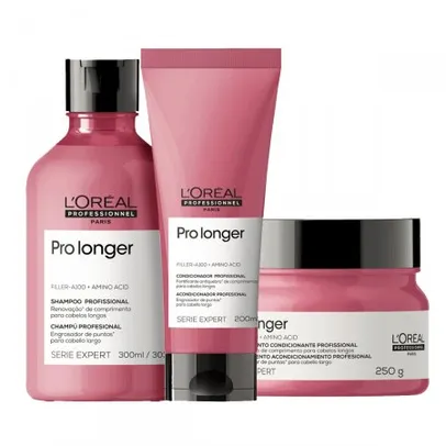 SHAMPOO, CONDICIONADOR E MÁSCARA PRO LONGER - LOREAL