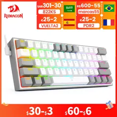 Teclado Redragon K617 60% -- Switch Red