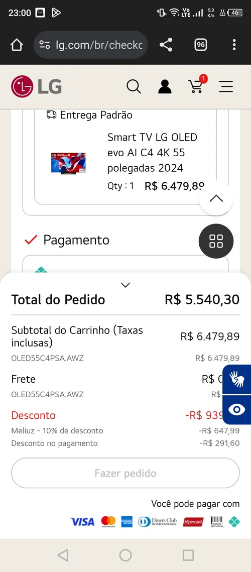 Imagem na descrição da promoção