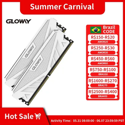 Memória RAM Gloway 16GB (2x8) - 3600MHz