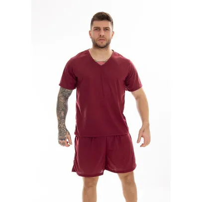 Pijamas Gola V Masculino Fechado Conjunto Curto