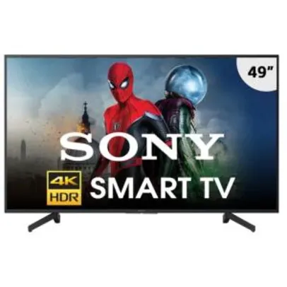 [R$1.596 AME] Smart TV LED 49” Sony 4K UHD KD-49X705G | R$ 1.995