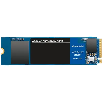 SSD WD Blue SN550, 1TB, M.2, PCIe, NVMe, Leituras: 2400Mb/s e Gravações: 1950Mb/s - WDS100T2B0C