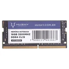 Memória Husky Technologies, 16GB, 3200MHz, DDR4, CL19, para Notebook - HTCQ004