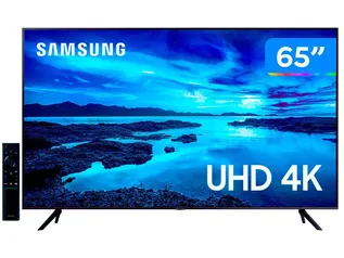 Smart TV 65” Crystal 4K Samsung 65AU7700 Wi-Fi