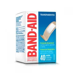 Curativos Adesivos Transparentes Band Aid 40 unidades