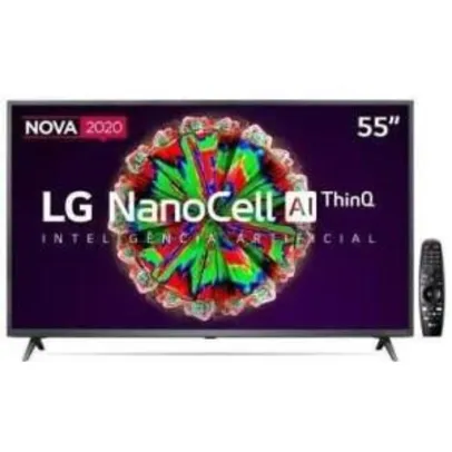 Smart TV 4K UHD NanoCell IPS 55” LG 55NANO79SND - Bluetooth Inteligência Artificial | R$2.609