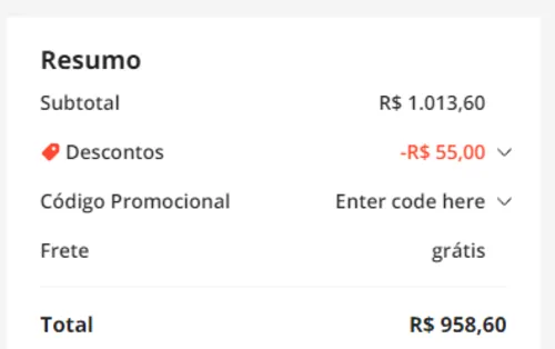 Imagem na descrição da promoção