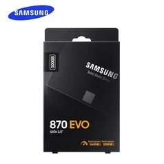 SSD Samsung 870 EVO de 500gb de armazenamento, para Computador e Notebook - L: 560MB/s E: 530MB/s