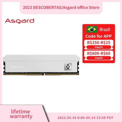 Memória Asgard T3 ddr4 4x8gb ( 32gb ) 3200mhz 