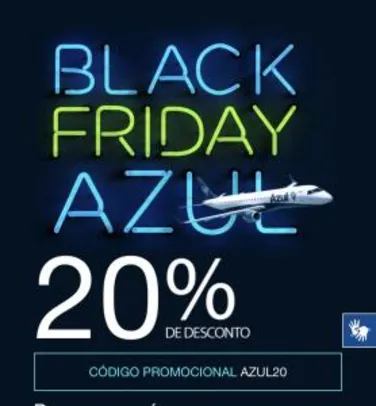 20% OFF na Azul