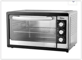 Forno Elétrico Philco PFE48P com Função Timer Prata - 46L | R$ 319