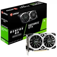 Placa de Vídeo MSI NVIDIA GeForce GTX 1650 4GB | R$ 2499