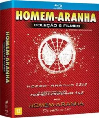 Blu-Ray Homem Aranha - Coleção 6 Filmes - 6 Discos - Sony Pictures - R$ 27,90
