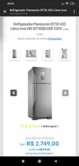 Refrigerador Panasonic BT50 435 Litros Inox NR-BT50BD3XB 220V | R$2.612