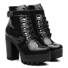 [APP] Bota Coturno Tratorada Fivela Vicerinne Feminina | R$120