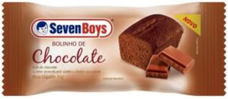 [PRIME] Bolinho Seven Boys Sabor Chocolate 35G R$1