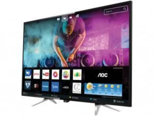 Saindo por R$ 1710: Smart TV LED 50” AOC 4K/Ultra HD LE50U7970 4 HDMI 3 USB - R$ 1710 | Pelando