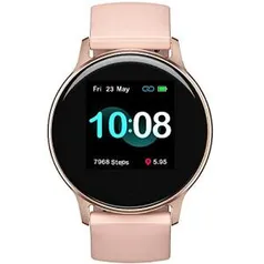 SmartWatch UMIDIGI Uwatch 2S Fitness Tracker, Monitor cardíaco, com tela de toque de 1,3", 5ATM, à prova d'água, Monitor de sono (Rosa Ouro)