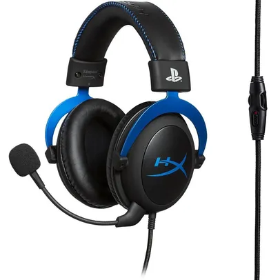 Headset Gamer Hyperx Cloud Blue, Com Microfone Removível, Drivers 53mm, Preto E Azul P3 - Hx-hscls-bl/am