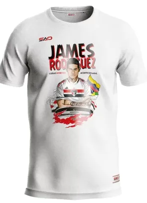 Camisa São Paulo 23/24 s/n° James Rodríguez Torcedor Masculina - Branco