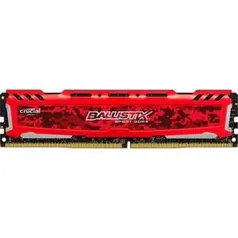 Memória Crucial Ballistix Sport LT 8GB 2666Mhz DDR4 CL16 Red