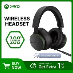 [primeira compra R$672] Orginal Microsoft Xbox Wireless Headset – Xbox Series X S, Xbox One And W