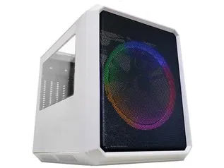 Gabinete Gamer k-mex Microcraft IV CG-04RC - RGB 1 FAN Branco R$269